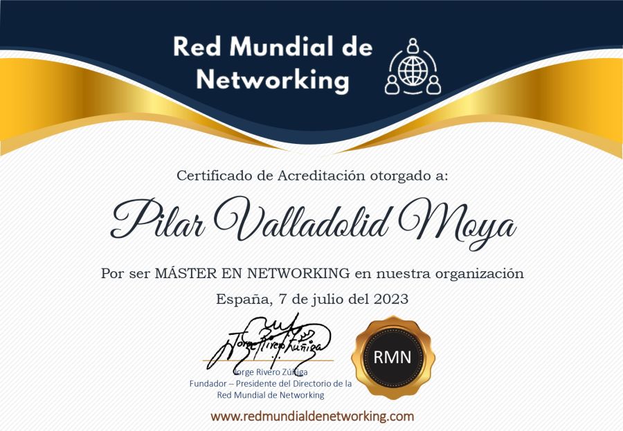 Certificado de Acreditación de Pilar Valladolid